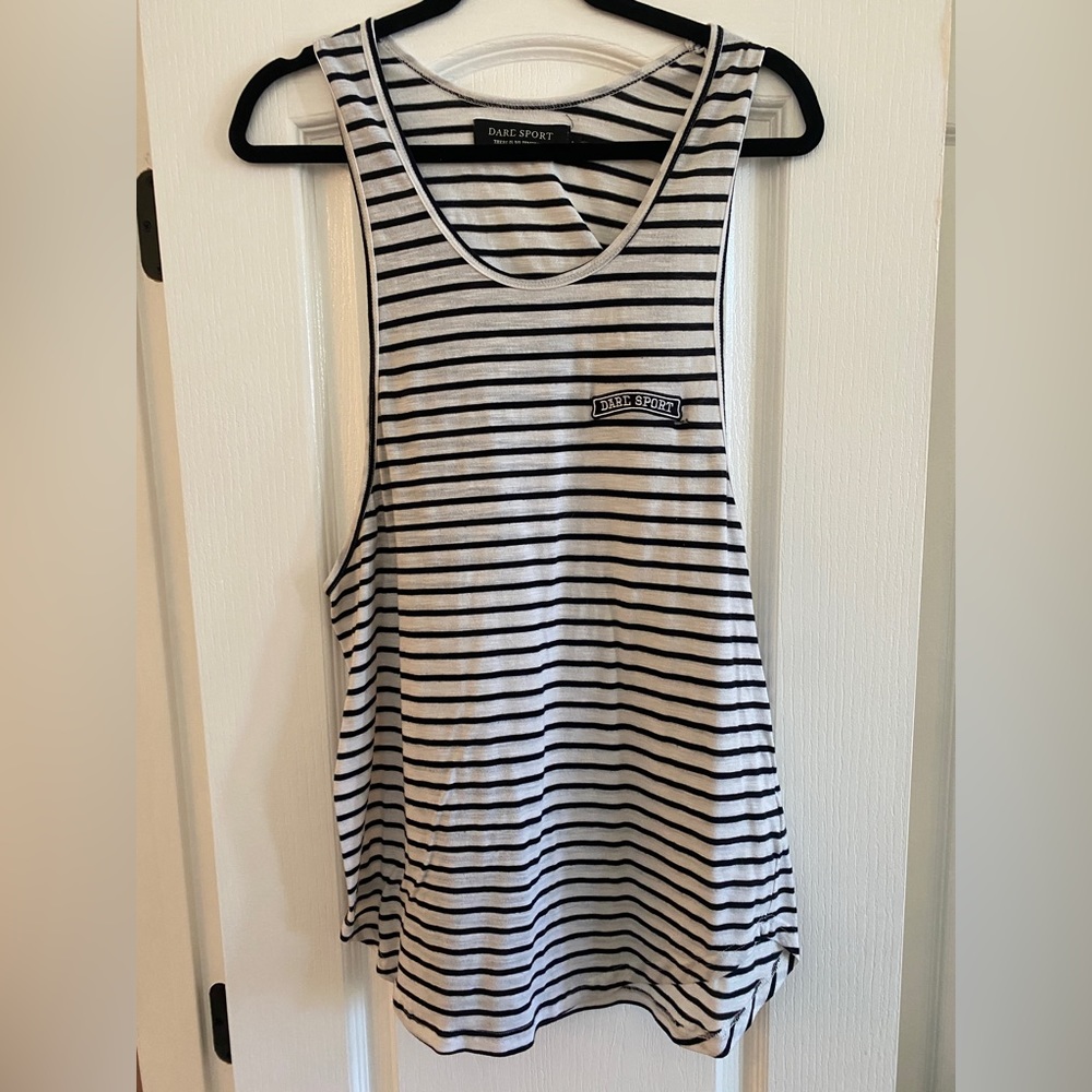 COPY - Darc Sport white striped tank